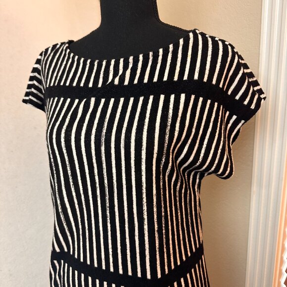 MARIMEKKO For Target Dress small French Terry Black White Striped Cover Up - Picture 2 of 7